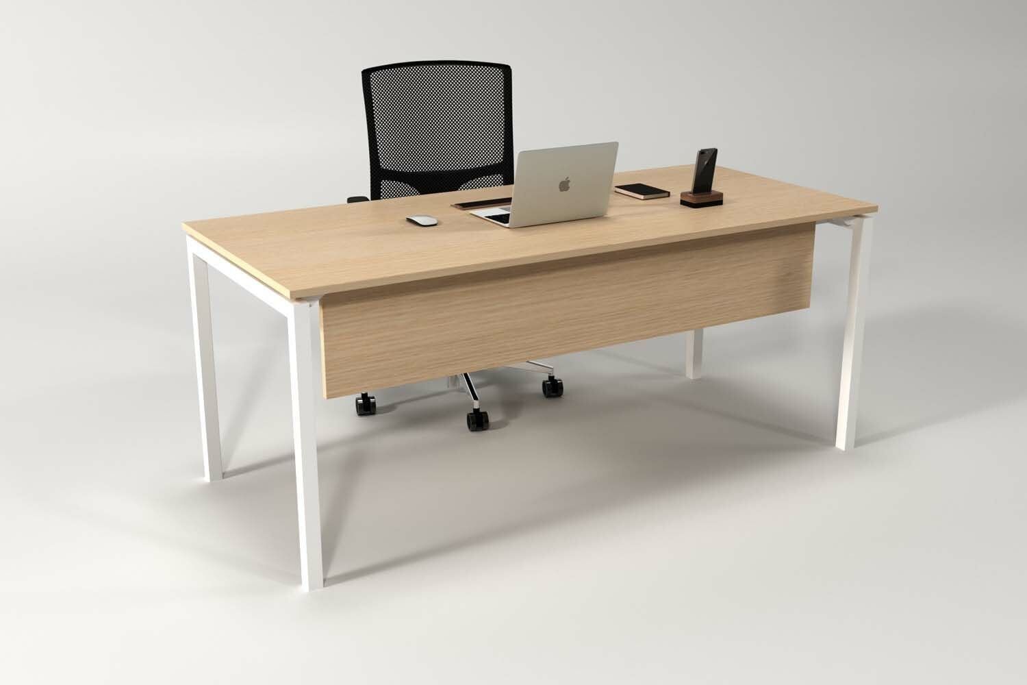 Efeler Ofis Alfa Çalışma Masası Meşe 180x70x75h
