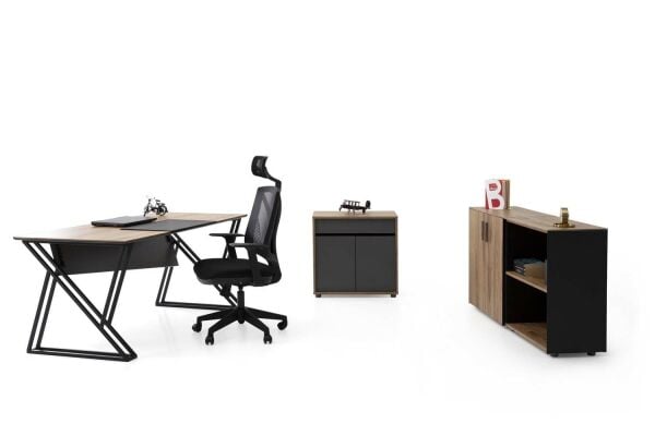 Efeler Ofis Buton Çalışma Masası Takımı