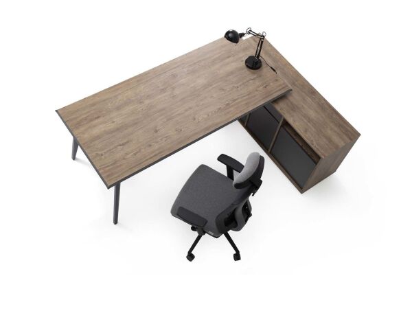 Efeler Ofis Eco L2 Çalışma Masası Takımı 139x69x75h