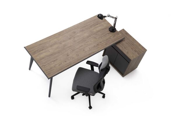 Efeler Ofis Eco L3 Çalışma Masası Takımı 160x80x75h