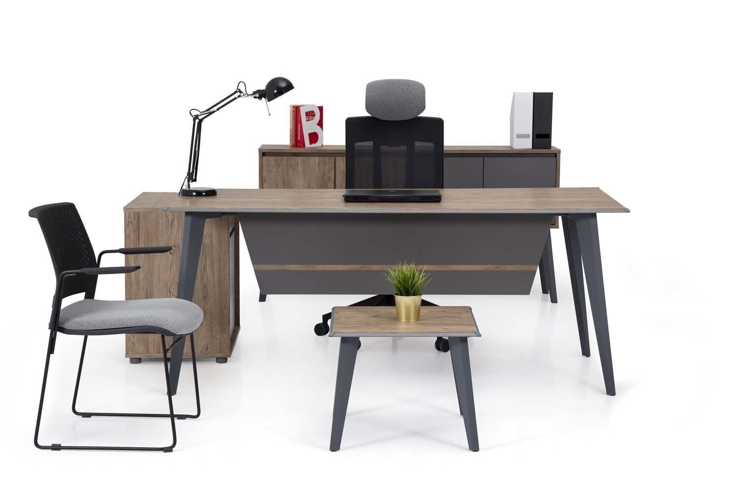 Efeler Ofis Eco L3 Çalışma Masası Takımı 139x69x75h
