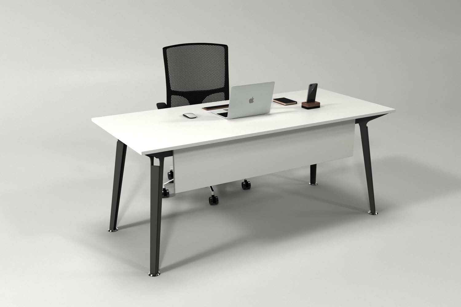 Efeler Ofis Omega Çalışma Masası Beyaz 120x70x75h