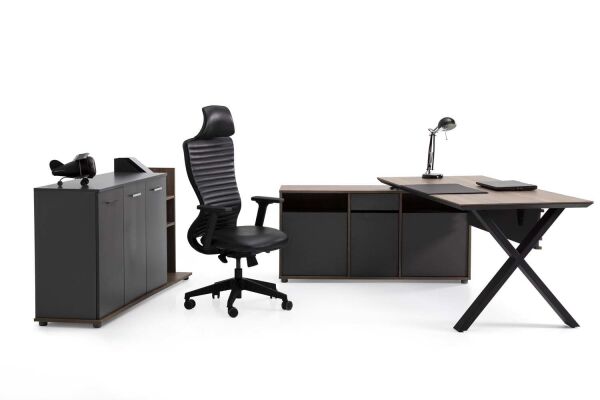 Efeler Ofis Vix Çalışma Masası Takımı 160x80x75h