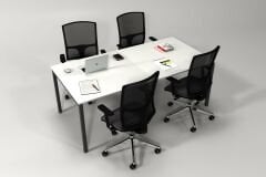 Efeler Ofis Alfa Toplantı Masası Beyaz