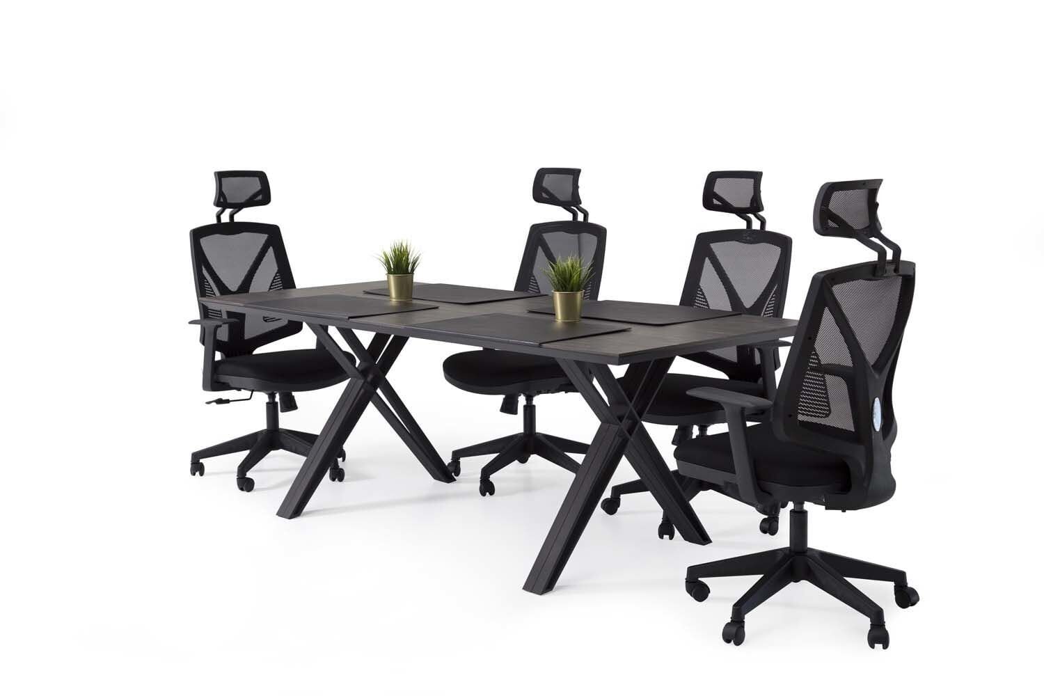 Efeler Ofis Cross Toplantı Masası 250x100x75h
