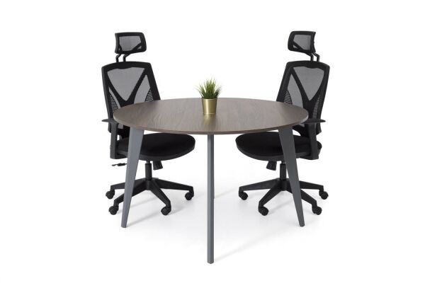 Efeler Ofis Eco Yuvarlak Toplantı Masası 120rx75h