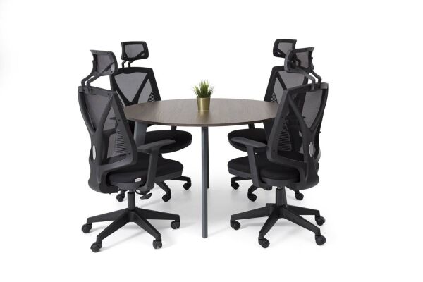 Efeler Ofis Eco Yuvarlak Toplantı Masası 140rx75h