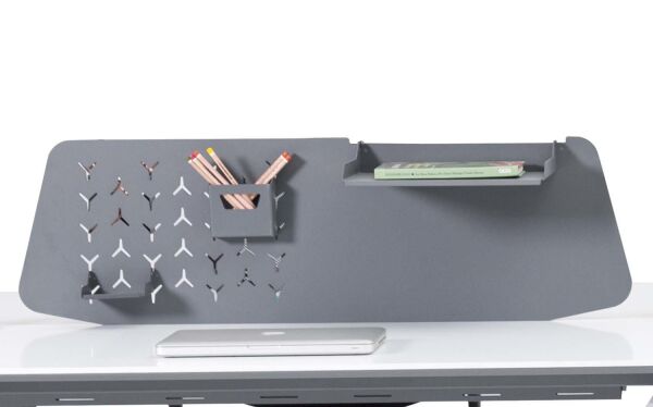 Efeler Ofis Eco 4P+ Dörtlü Workstation Masa 350x140x75h