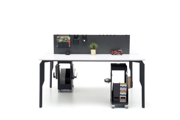 Efeler Ofis Note 2P İkili Workstation Masa 160x140x75h