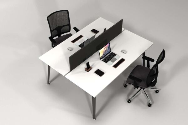 Efeler Ofis Omega İkili Workstation Çalışma Masası Beyaz