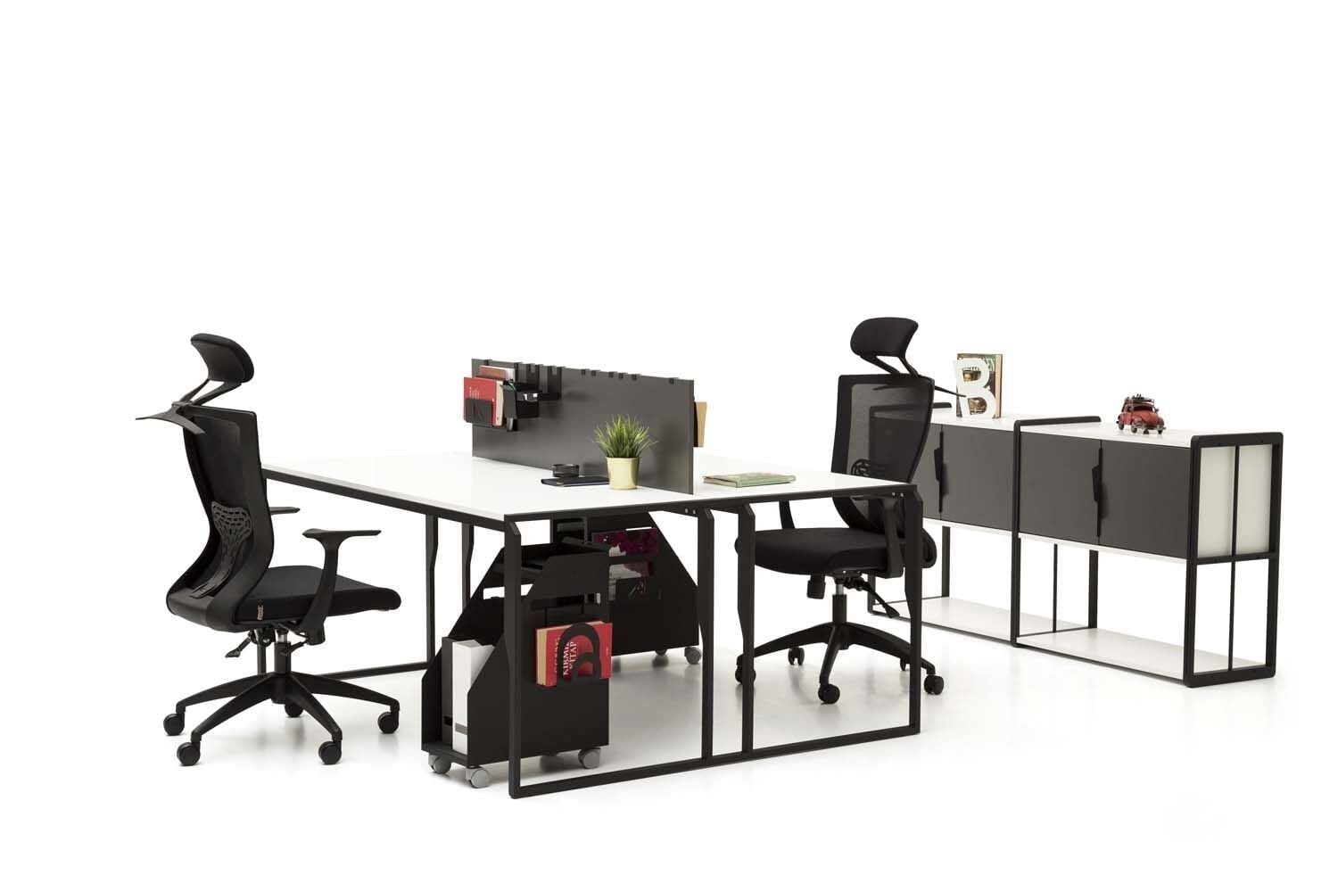 Efeler Ofis Otto 2P ikili Workstation Masa