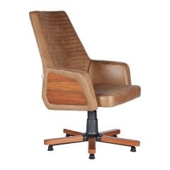 Efeler Ofis Land Deri Konum Koruyucu Misafir Koltuğu