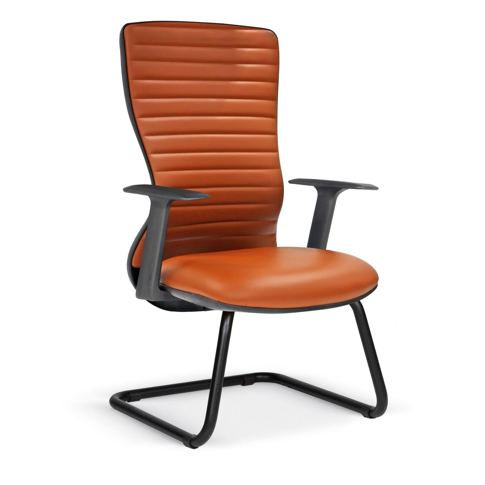 Efeler Ofis Arya Deri ''U'' Ayak Misafir Koltuğu