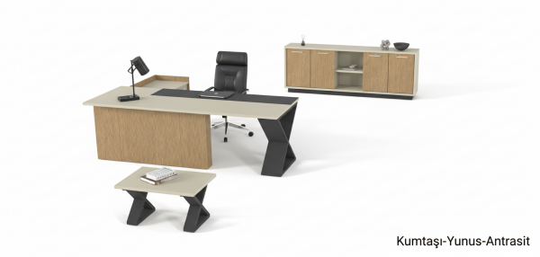 Efeler Ofis Mercure Plus Yönetici Makam Masa Takımı