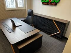 Efeler Ofis Blaze Üst Yönetici Makam Masa Takımı