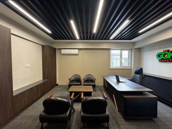 Efeler Ofis Blaze Üst Yönetici Makam Masa Takımı 220x170x75h