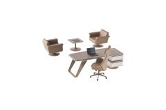 Efeler Ofis Gent Üst Yönetici Makam Masa Takımı